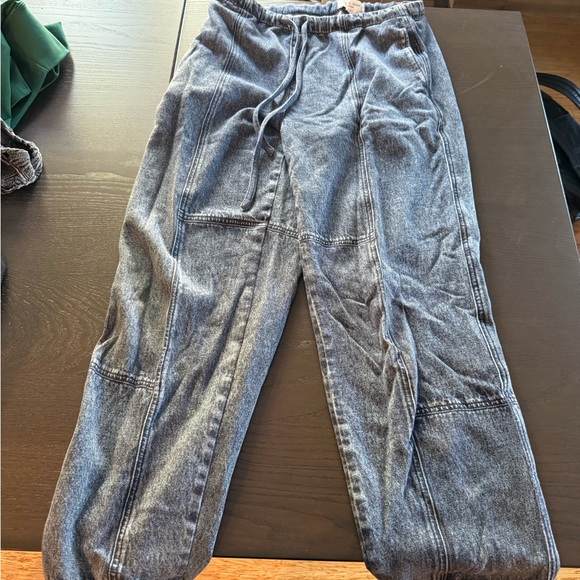 Rag & Bone Blue Textured Jogger Pants - Picture 1 of 3
